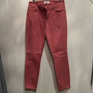Cabi curvy skinny jeans in coral. US size 10.